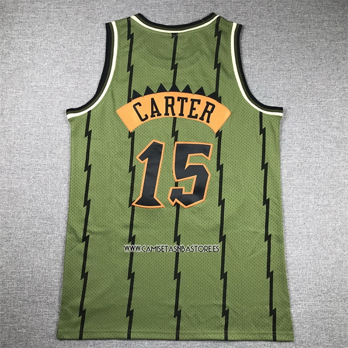 Vince Carter NO 15 Camiseta Toronto Raptors Mitchell & Ness 1998-99 Verde